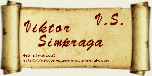 Viktor Šimpraga vizit kartica